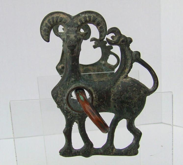 An Ancient Luristan Bronze Horsebit Circa 9th-7th century B.C.