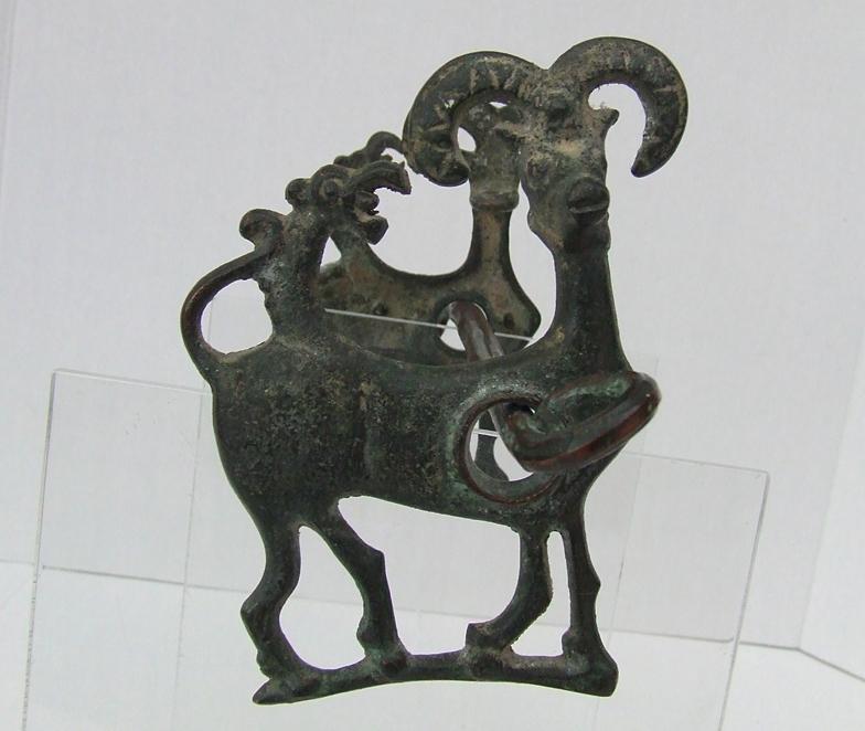 An Ancient Luristan Bronze Horsebit Circa 9th-7th century B.C.