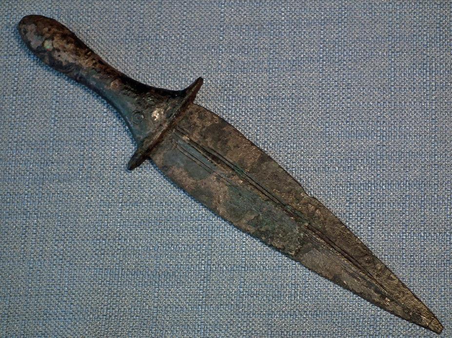 Ancient Luristan Bronze Dagger Sword Bronze Age circa 2600-2350 B.C.