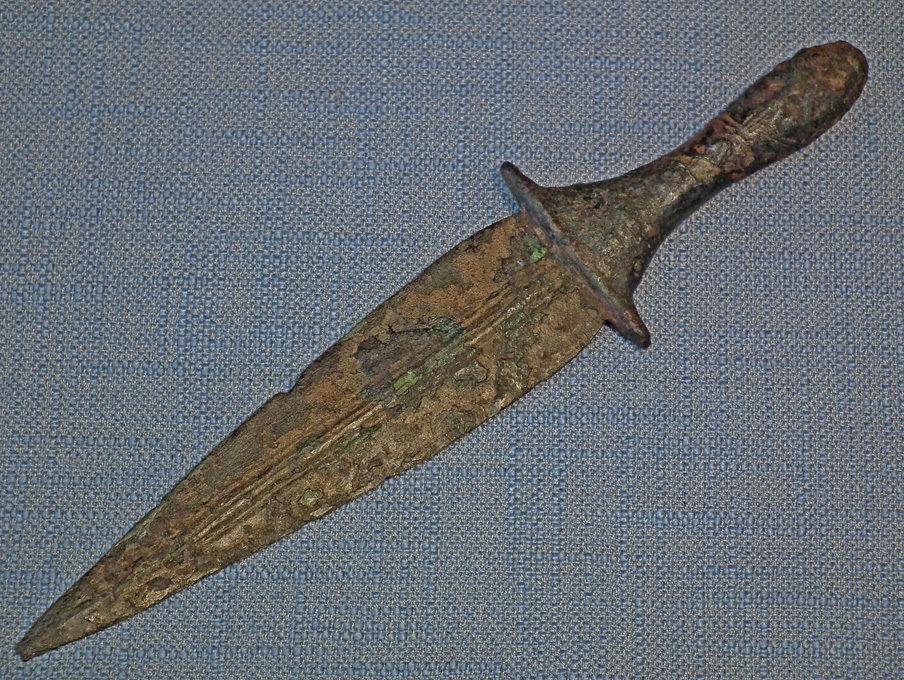 Ancient Luristan Bronze Dagger Sword Bronze Age circa 2600-2350 B.C.