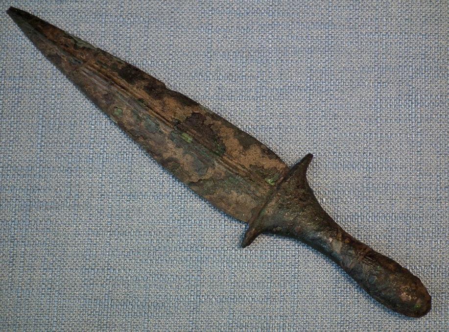 Ancient Luristan Bronze Dagger Sword Bronze Age circa 2600-2350 B.C.
