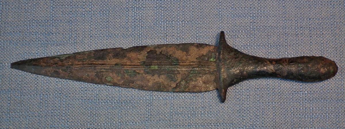 Ancient Luristan Bronze Dagger Sword Bronze Age circa 2600-2350 B.C.