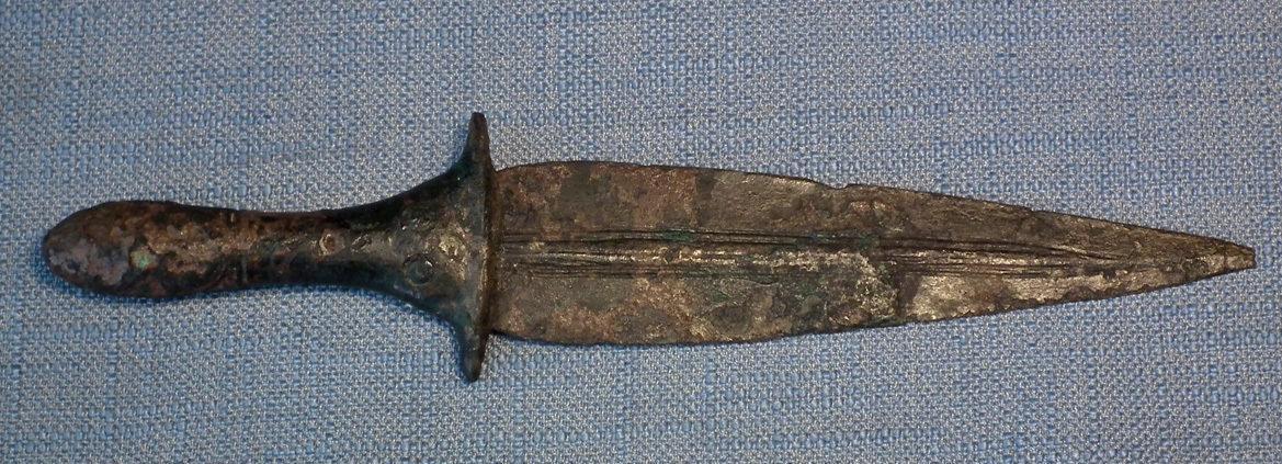 Ancient Luristan Bronze Dagger Sword Bronze Age circa 2600-2350 B.C.