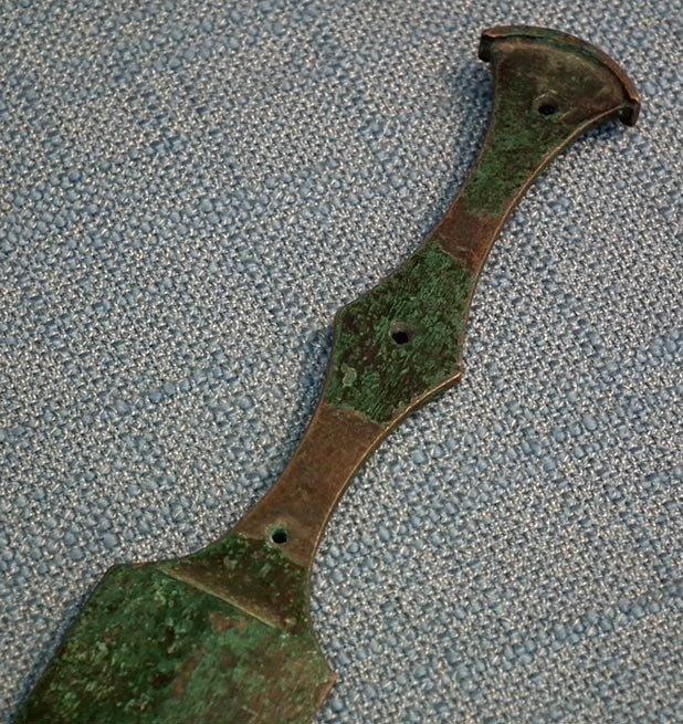 SOLD Ancient Pre-Roman Etruscan Villanovan Bronze Dagger Sword 9th - 7th Century B.C.