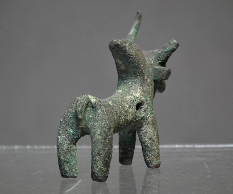 Ancient 1000 B.C. Western Asiatic Bronze Zebu Bull
