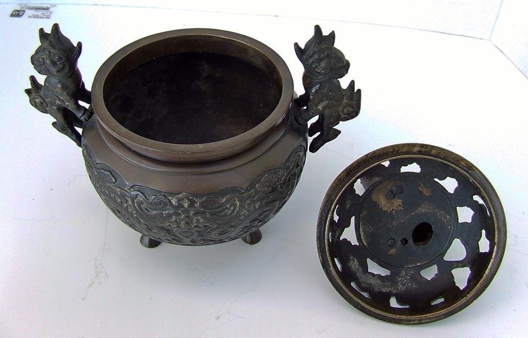 Antique Chinese Qing Dynasty 17th -19th Century Bronze Incense Burner Censer