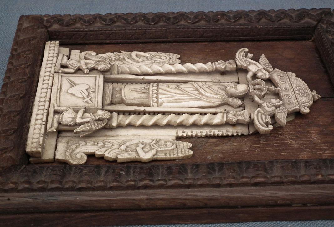 Antique 17th-18th Century Indo – Portuguese Relief Our Lady of Loreto Goa India