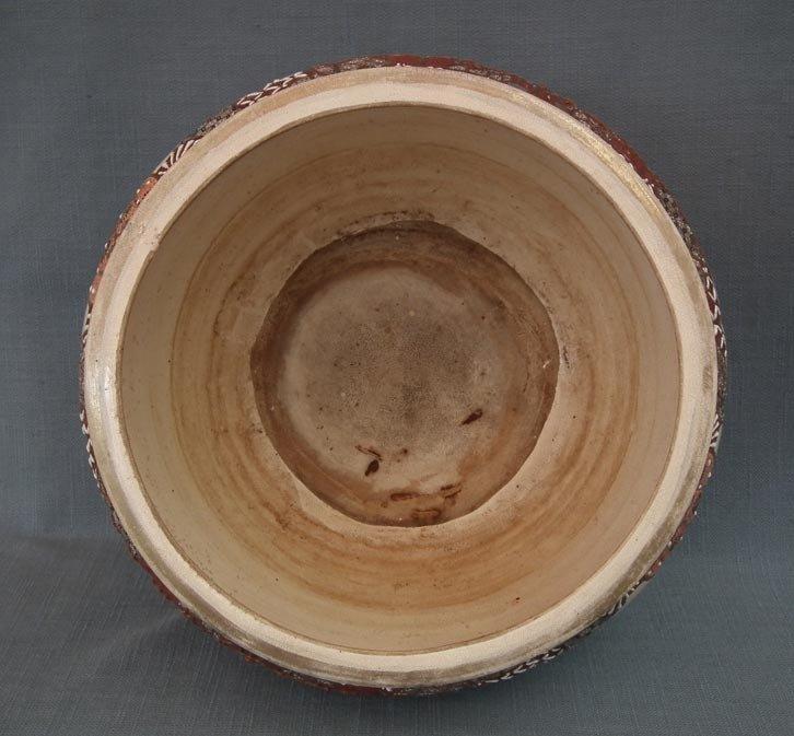 Antique 19th century Meiji Japanese Satsuma Earthenware Large Planter Fish Bowl