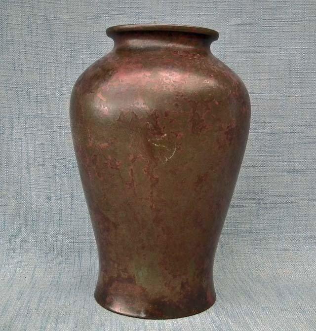 Antique Japanese Showa Period Large Bronze Vase With Murashido Patina