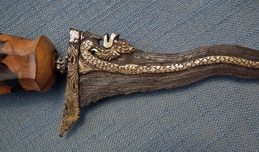 Antique Keris 19th-20th Century Indonesian Balinese Sword Dagger Naga Kris