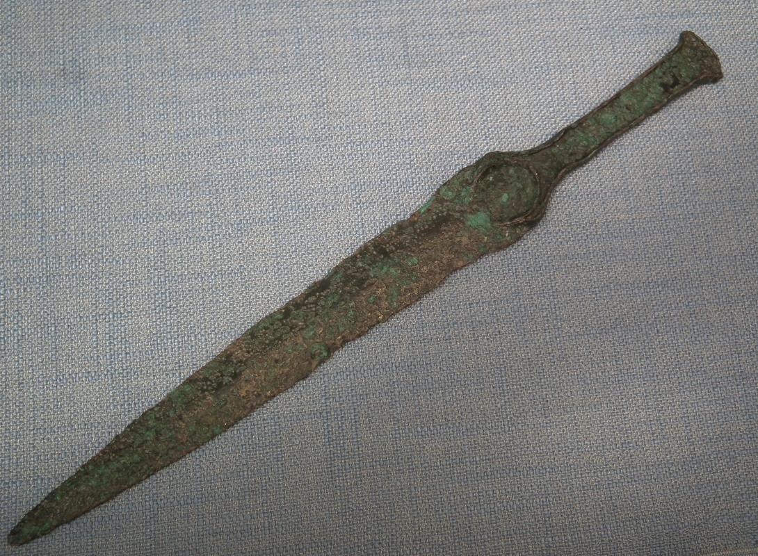 Ancient North-Western Asiatic Bronze Dagger Sword 14th -10th century B.C.