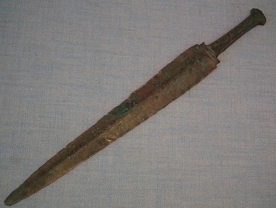 Ancient Western Asiatic Bronze Sword Dagger 1200-900 B.C