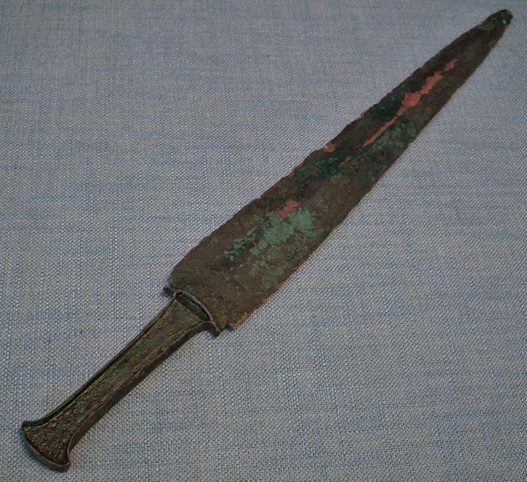 Ancient Western Asiatic Bronze Sword Dagger 1200-900 B.C