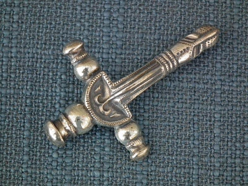 Silver Fibula Brooch In Romano - Celtic Style By Franz Eligius Blachian BAS
