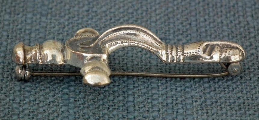 Silver Fibula Brooch In Romano - Celtic Style By Franz Eligius Blachian BAS