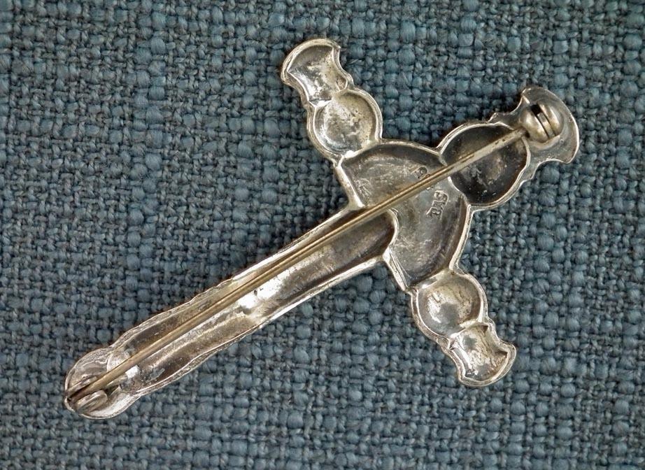 Silver Fibula Brooch In Romano - Celtic Style By Franz Eligius Blachian BAS
