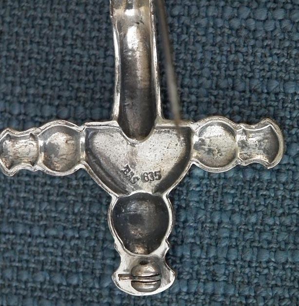 Silver Fibula Brooch In Romano - Celtic Style By Franz Eligius Blachian BAS