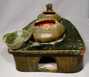 Ancient Chinese Eastern Han Dynasty Ceramic Stove Model