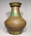 Ancient Chinese Ceramic Vase Hu, Han Dynasty