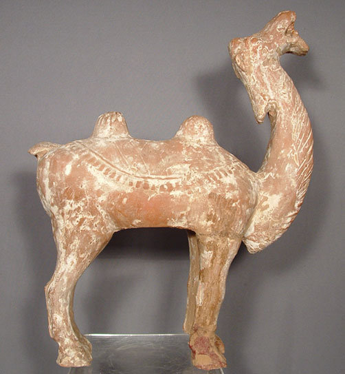 Ancient Chinese Pottery Camel, Tang Dynasty