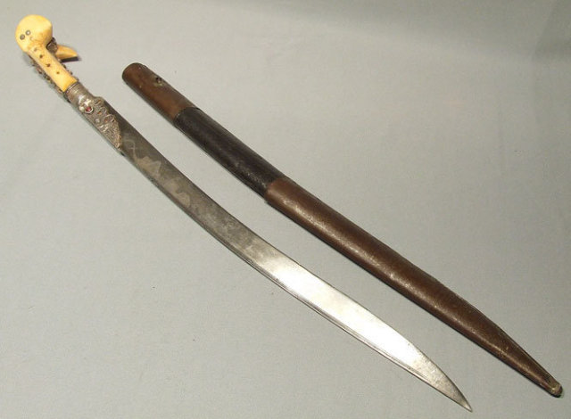 Antique Turkish Sword Yatagan, Ottoman, 18th -19th century