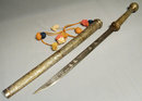 Antique Burmese Sword Dha Dah, 19th century