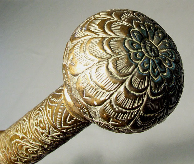 Antique Burmese Sword Dha Dah, 19th century