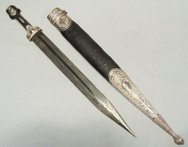 Antique Russian Sword Dagger Kindjal, 19th century