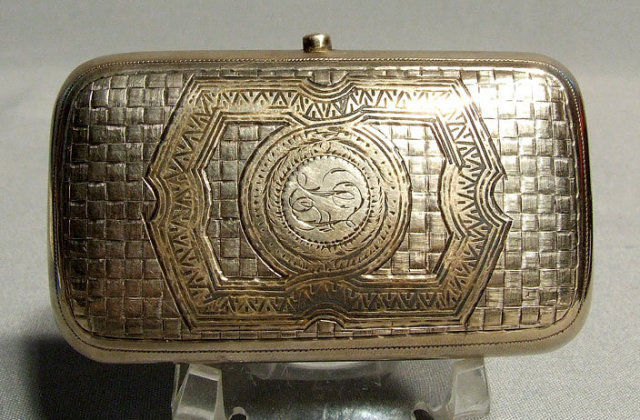Antique K. Faberge Imperial Russian Silver Box