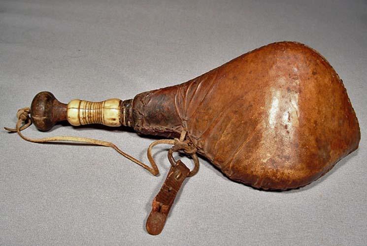 Antique 18th -19th century North African – Maghreb Algeria Morocco Islamic Arab Gun Powder Flask