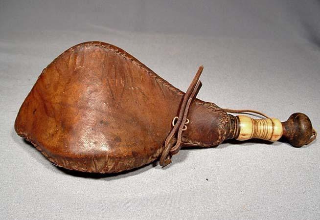 Antique 18th -19th century North African – Maghreb Algeria Morocco Islamic Arab Gun Powder Flask