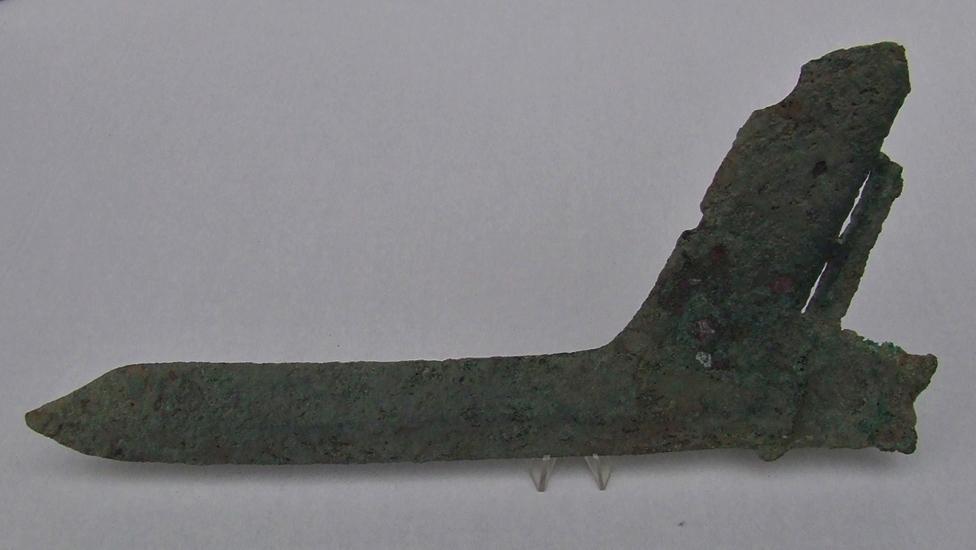 Huge Ancient Chinese Bronze Ge Dagger Axe Halberd 770-476 BC Eastern Zhou