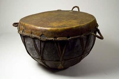 Antique Turkish Ottoman Islamic Military Kettle Drum Timpani 17th-19th century