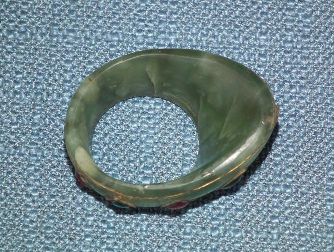 Indo Persian Jade Archer Thumb Ring, Zihgir India