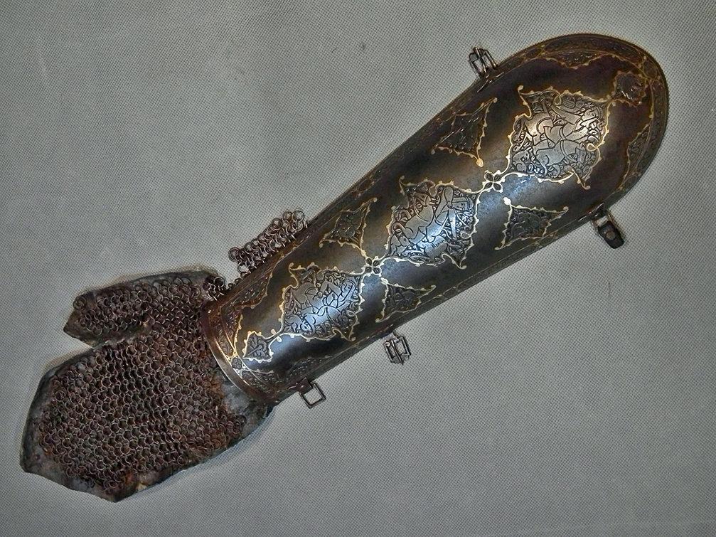 Antique 18th century Indo Persian Islamic Armour Bazuband