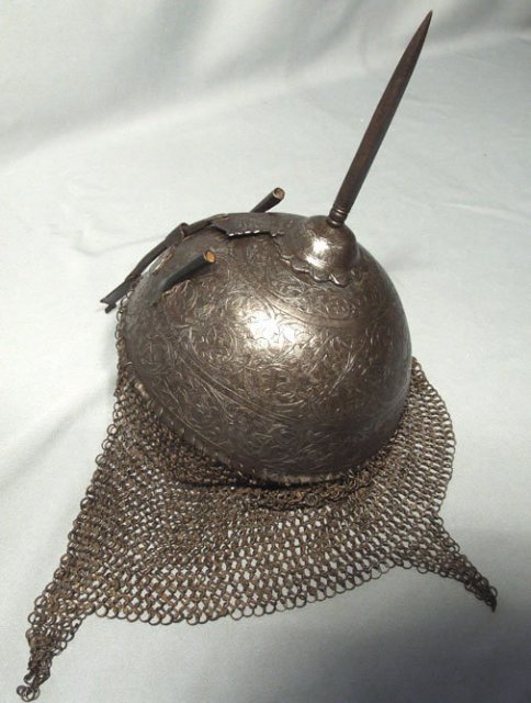 Antique 18th century Indo Persian Helmet Kulah-Khud