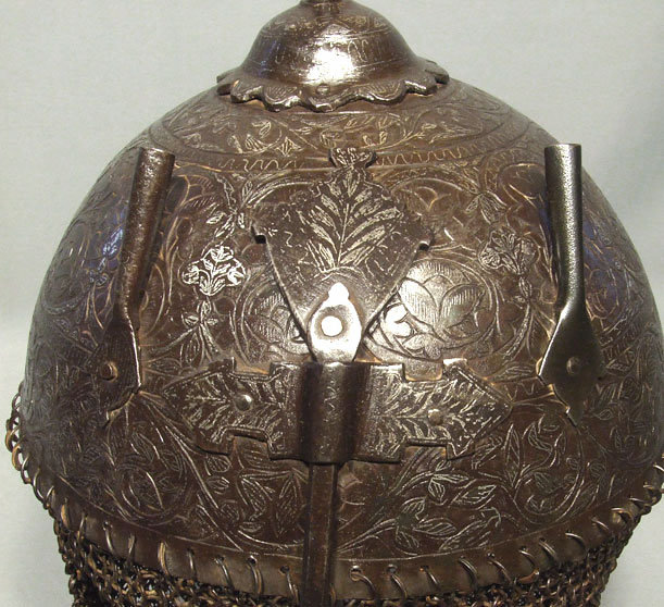 Antique 18th century Indo Persian Helmet Kulah-Khud