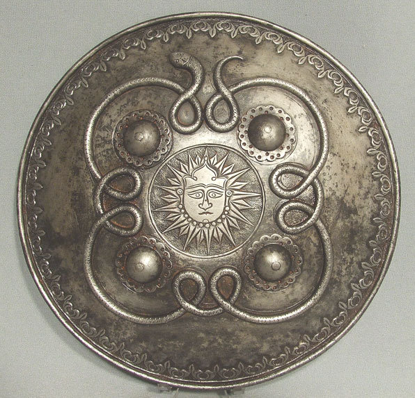 Antique Indo-Persian steel Shield Dhal Separ, 18th century