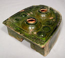 Ancient Chinese Green Glaze Ceramic Han Dynasty Stove Model