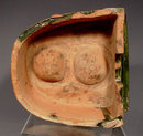 Ancient Chinese Green Glaze Ceramic Han Dynasty Stove Model