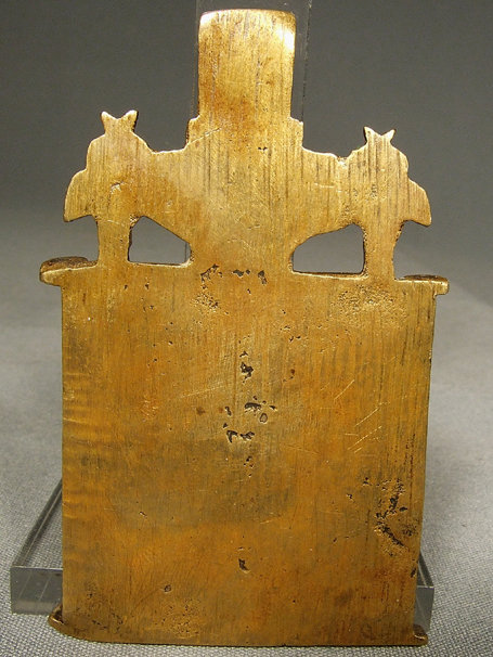 Antique Russian Bronze Icon Virgin The Joy of All That Mourn