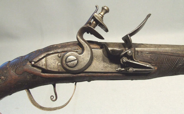 Antique 18th century Flintlock Gun Pistol