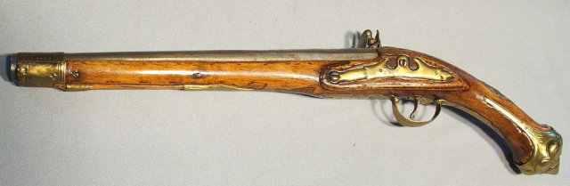 Antique 18th century Flintlock Pistol Gun