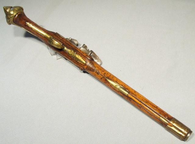 Antique 18th century Flintlock Pistol Gun