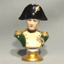 Dresden Porcelain Bust of Napoleon