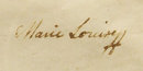 Antique 19th century Napoleonic Document Signed Marie Louise