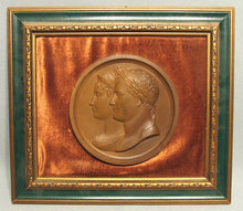 Antique Napoleonic Medal Napoleon & Josephine, 19th century