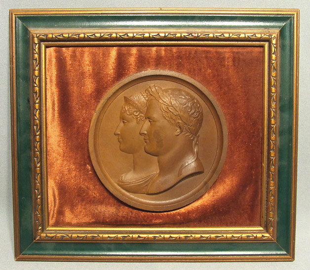 Antique Napoleonic Medal Napoleon & Josephine, 19th century