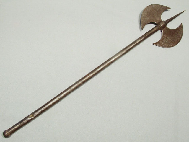 Antique Indo Persian Dervishs Axe, 18th - 19th century