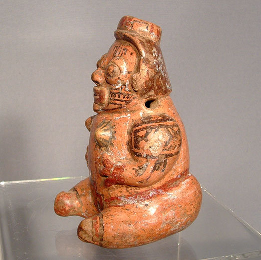 Ancient Ceramic Nicoya Pre Columbian Female Figure